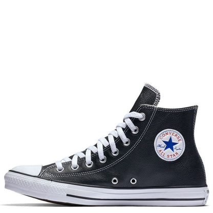 Converse Chuck Taylor All Star Leather High Top in Black