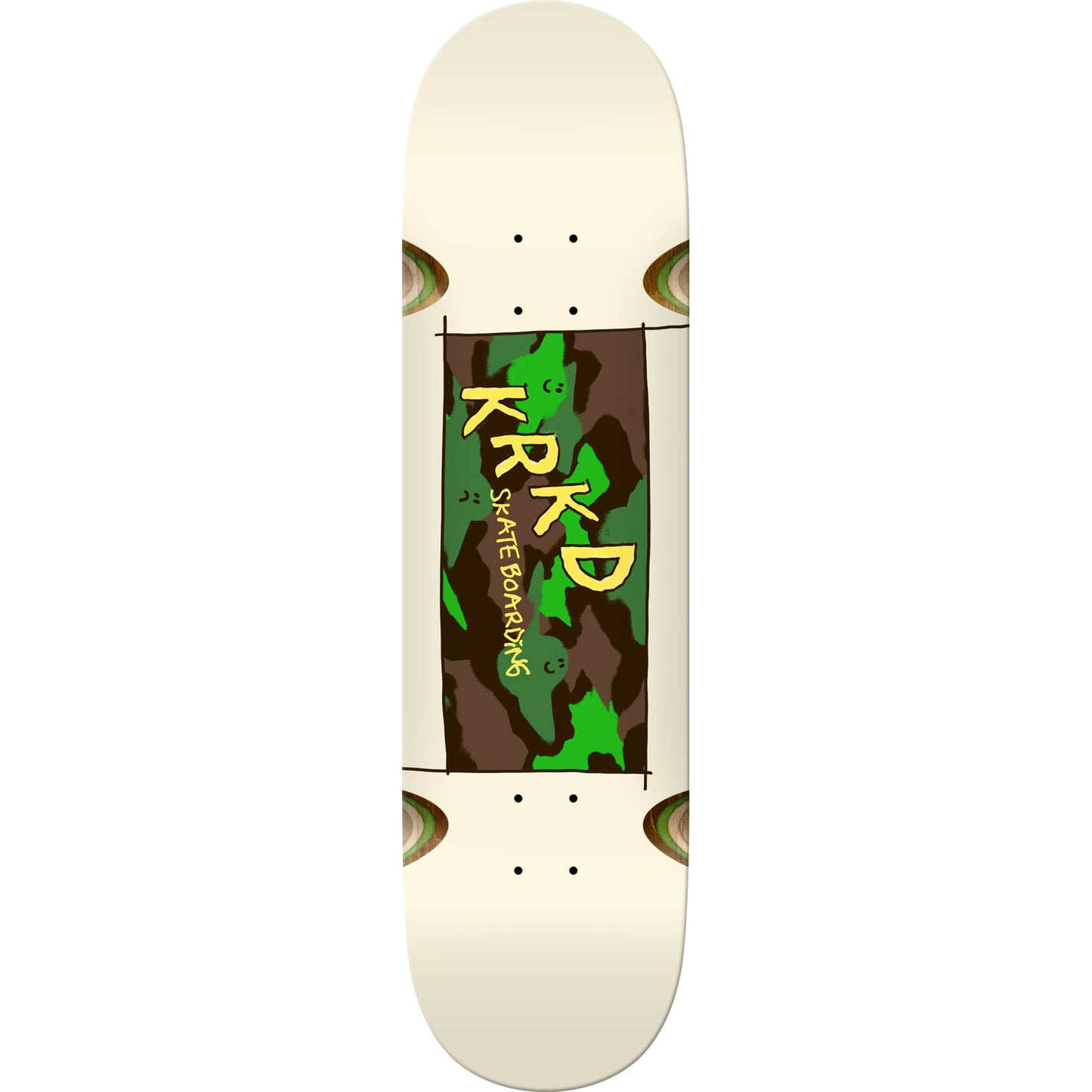Krooked Team Kamo Wheel Wells Skateboard Deck 8.5"