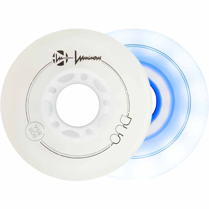 Luminous LED Duo 76mm/85A Wheels (Pack of 4)